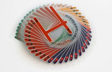clear playing card